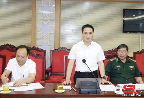 Lãnh đạo Sở Ngoại vụ báo cáo dự thảo Đề án.
