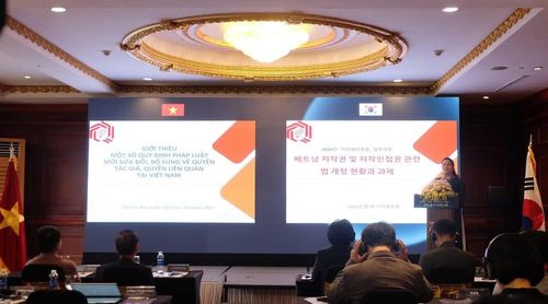 Bà Phạm Thị Kim Oanh, Phó Cục trưởng Bản quyền tác giả cập nhật tình hình xây dựng và hoàn thiện pháp luật về quyền tác giả, quyền liên quan tại Việt Nam.