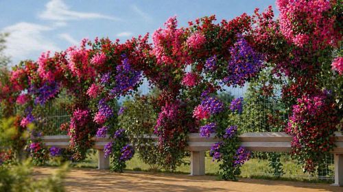 Hình mô phỏng công trình “Bức tường hoa giấy” tại phường Phú Thủy
