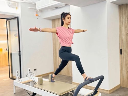 Lâm Tâm Như thường xuyên tập luyện thể thao để duy trì sức khỏe.