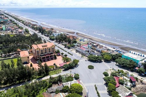  Toàn cảnh khu du lịch biển Thịnh Long, xã Hải Thịnh, tỉnh Ninh Bình. Ảnh: Sở Du lịch tỉnh Ninh Bình. 