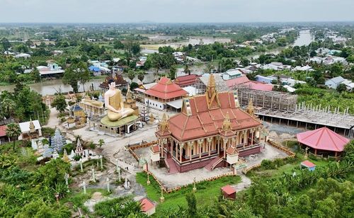 Chùa Serey Meang Kol Sa Kor là điểm đến văn hóa, tâm linh đặc sắc của An Giang. Ảnh: Thanh Sang - TTXVN