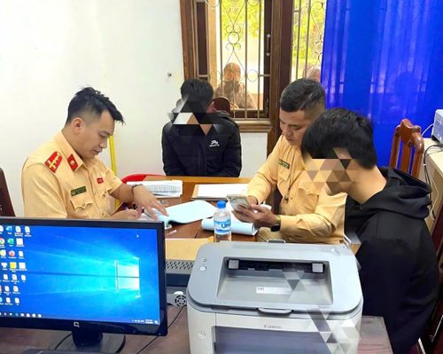Một học sinh vi phạm TTATGT bị xử lý.