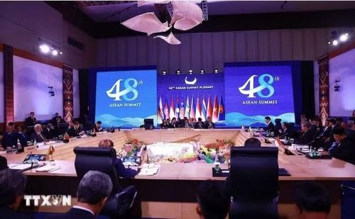 Phiên toàn thể Hội nghị cấp cao ASEAN lần thứ 48. Ảnh: TTXVN