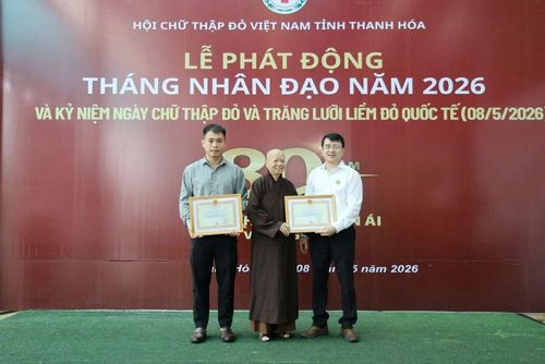 Hội Chữ thập đỏ tỉnh trao ghi nhận tấm lòng vàng cho các tổ chức, cá nhân, doanh nghiệp.