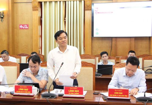 Đồng chí Nguyễn Minh Hiếu, Giám đốc Sở Công Thương nêu một số nội dung về quy hoạch các cụm công nghiệp.