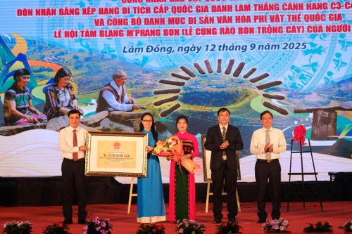 Đón nhận xếp hạng di tích cấp quốc gia danh lam thắng cảnh Hang C3, C4 thuộc hệ thống hang động núi lửa Krông Nô.