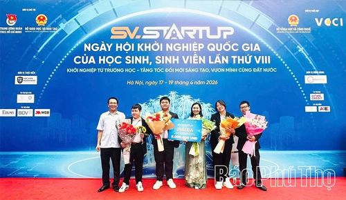 Dự án “Bồ đề diên - Sản phẩm du lịch văn hóa đặc trưng Tây Thiên” của học sinh trường THCS Hùng Vương - THCS Phúc Yên, phường Phúc Yên cũng xuất sắc đoạt giải Ba.