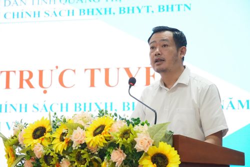 Đại diện lãnh đạo Sở Y tế tham luận tại hội nghị - Ảnh: H.L