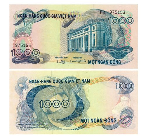 Tiền giấy 1000 đồng, 1971