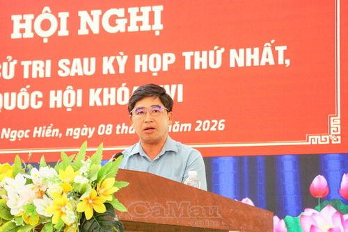  Ông Lương Văn Anh thông tin đến cử tri kết quả Kỳ họp thứ Nhất, Quốc hội khóa XVI.