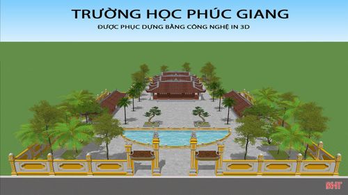 Bản thiết kế phục dựng Trường học Phúc Giang.