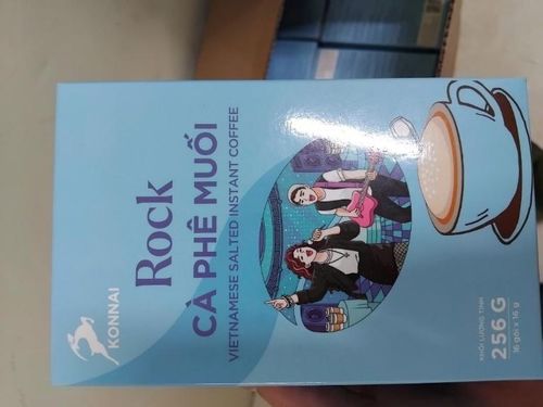 Vỏ sản phẩm “Cafe Muối Rock” bị làm giả mạo nhãn hiệu. Ảnh: Công an tỉnh Hưng Yên