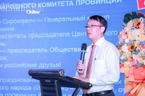 Đồng chí Nguyễn Thanh Hà phát biểu tại chương trình.