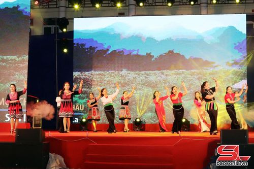 Tiết mục biểu diễn của phường Thảo Nguyên.