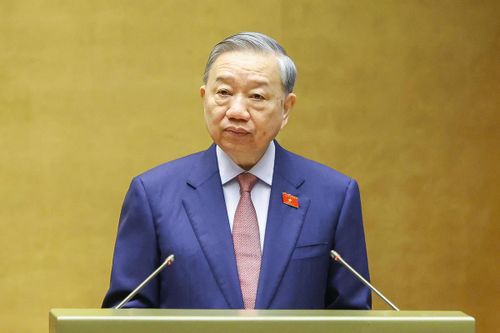 Tổng Bí thư, Chủ tịch nước Tô Lâm phát biểu chỉ đạo tại Kỳ họp thứ Nhất, Quốc hội khóa XVI (Ảnh: Quang Vinh)