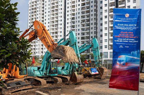  Tuyến metro số 2 TP.HCM chính thức khởi công sau 16 năm chờ đợi. Ảnh: Khương Nguyễn. 