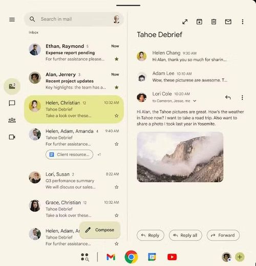 Google cũng nâng cấp mạnh tính năng đa nhiệm với cơ chế “bong bóng ứng dụng”, cho phép mở bất kỳ ứng dụng nào dưới dạng cửa sổ nổi thay vì chỉ hỗ trợ ứng dụng nhắn tin như trước, giúp người dùng vừa xem YouTube vừa ghi chú hoặc trả lời email cực kỳ linh hoạt trên điện thoại gập và máy tính bảng.
