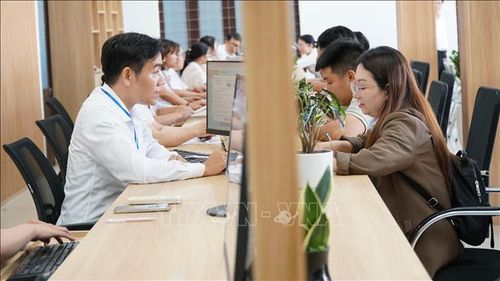Trung tâm phục vụ hành chính công phường Hòa Cường (thành phố Đà Nẵng). Ảnh: Quốc Dũng/ TTXVN