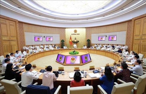 Phiên họp Chính phủ thường kỳ tháng 4 năm 2026, chiều 4/5/2026. Ảnh: Dương Giang/TTXVN