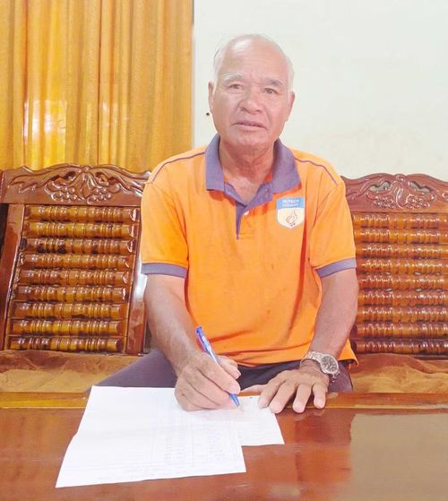 Già làng A Miu. Ảnh: Bùi Thị Lan