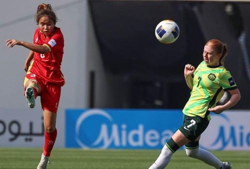 Thua Úc, các cô gái trẻ Việt Nam tan vỡ giấc mơ World Cup. Ảnh: AFC.
