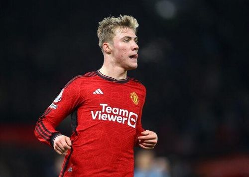 Hojlund trong màu áo Manchester United