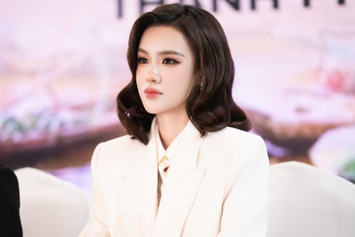 Mỹ Anh nói về việc thi Miss Universe 2026. Ảnh: BTC.