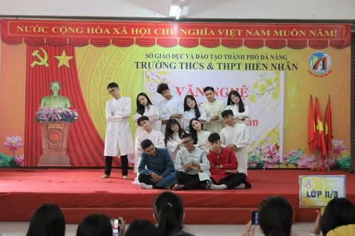Học sinh Trường THCS - THPT Hiển Nhân tham gia các hoạt động sinh hoạt ngoại khóa.