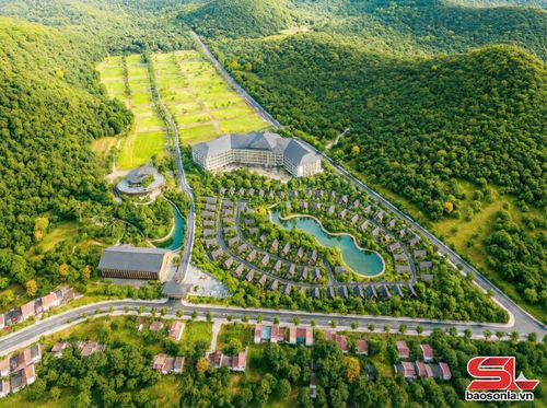 Phối cảnh Dự án Tổ hợp khách sạn, nghỉ dưỡng kết hợp nông nghiệp sinh thái Highland Grands, của Công ty CP Highland Grands, phường Vân Sơn.