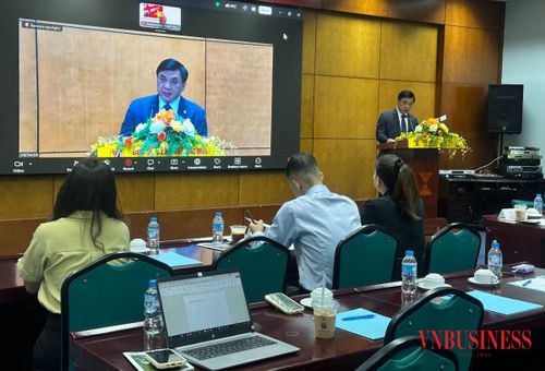 Ông Lê Hoàng Tài, Phó Cục trưởng Cục Xúc tiến thương mại, Bộ Công Thương phát biểu khai mạc hội thảo.