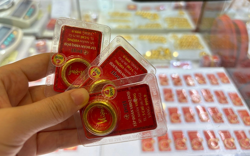  Giá vàng hôm nay (12-5): Đồng loạt sụt giảm. Ảnh minh họa: nhandan.vn 