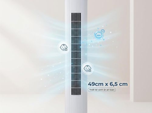Thiết kế cánh ẩn an toàn, hạn chế tiếp xúc trực tiếp và tăng hiệu quả làm mát. Ảnh minh họa: Fujihome