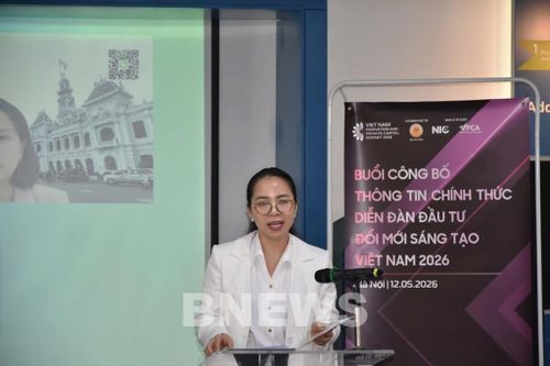 Bà Kim Ngọc Thanh Nga, Phó Giám đốc NIC, phát biểu tại buổi họp báo. Ảnh: Thúy Hiền/Bnews/vnanet.vn