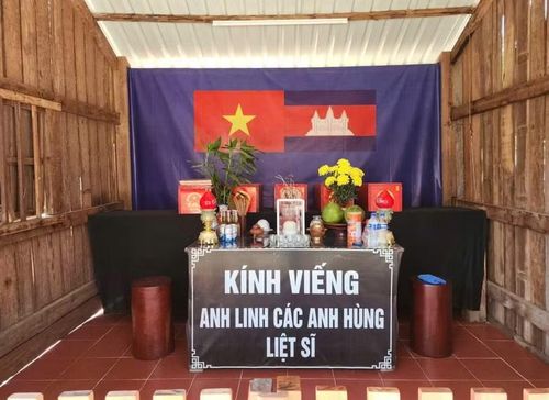 Nơi chăm sóc các hài cốt liệt sĩ tại Campuchia.