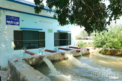 Một đường ống tại Trạm bơm Bảo Vinh (xã Phước Hậu) bị hư hỏng, cần được duy tu, sửa chữa để đảm bảo vận hành cấp nước ổn định trong mùa khô.