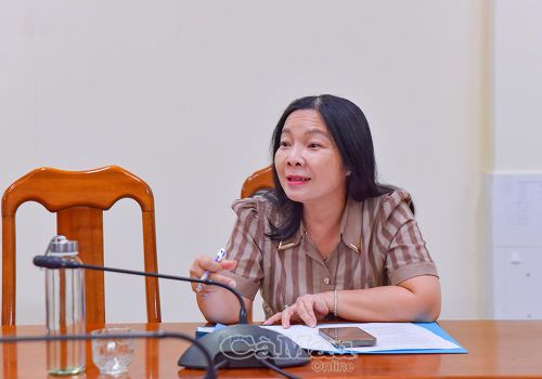 Phó Giám đốc Báo và phát thanh, truyền hình Cà Mau Cao Xuân Thu Ngọc đề xuất liên kết với các trường đại học tổ chức dạy các lớp Tiếng Anh trực tuyến, nhân rộng mô hình xã hội hóa hồ bơi cho trẻ.