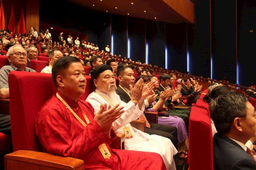 Các đại biểu Đoàn thành phố Hà Nội tham dự Đại hội. Ảnh: Quang Vinh