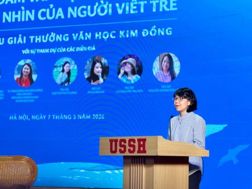 Phó Giám đốc – Tổng Biên tập Nhà Xuất bản Kim Đồng Vũ Thị Quỳnh Liên. Ảnh: Thụy Du