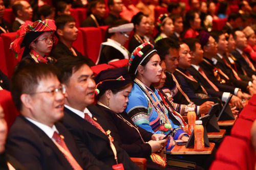 Các đại biểu tham dự phiên bế mạc Đại hội. 