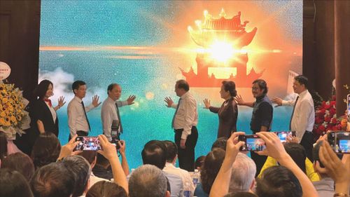 Khởi động cuộc thi phim ngắn "Hiền tài hôm nay". Ảnh: VĨNH XUÂN