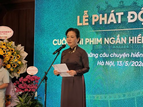 TS Ngô Phương Lan, Chủ tịch Hiệp hội Xúc tiến phát triển điện ảnh Việt Nam. Ảnh VĨNH XUÂN