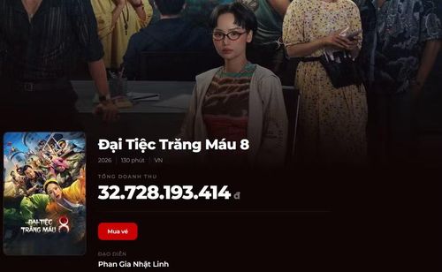 Tổng doanh thu phim "Đại tiệc trăng máu 8” tính đến thời điểm 9 giờ sáng 13/5.