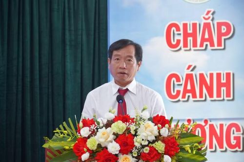 Ông Nguyễn Thanh Hiền, Phó trưởng ban Ban quản lý khu Nông nghiệp công nghệ cao TP Hồ Chí Minh phát biểu tại buổi lễ.