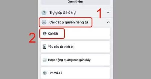 Nhấn Cài đặt