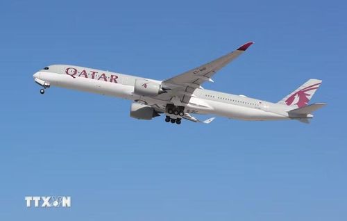 Máy bay của Hãng hàng không Qatar Airways. (Ảnh: AFP/TTXVN)