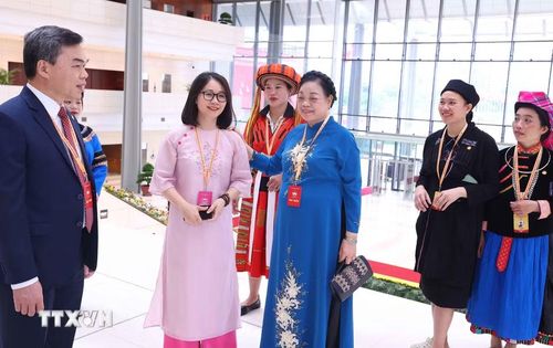 Các đại biểu dự Đại hội đại biểu toàn quốc Mặt trận Tổ quốc Việt Nam lần thứ XI, nhiệm kỳ 2026-2031. (Ảnh: Văn Điệp/TTXVN)