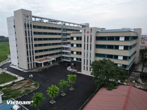 Trung tâm y tế huyện Yên Lạc với tổng mức đầu tư hơn 313 tỷ đồng từ nguồn vốn đầu tư công - công trình trọng điểm đã được khánh thành đầu tháng 9/2025. (Ảnh: Nguyễn Thảo/Vietnam+)