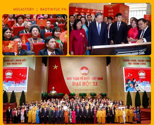 Tổng Bí thư, Chủ tịch nước Tô Lâm và các đại biểu dự khai mạc Đại hội đại biểu toàn quốc MTTQ Việt Nam lần thứ XI.