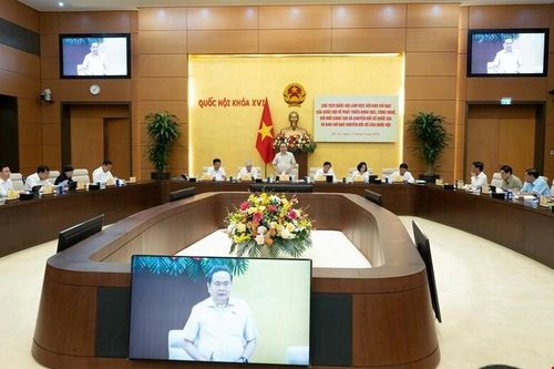 Cuộc làm việc của lãnh đạo Quốc hội với Ban Chỉ đạo của Quốc hội về phát triển khoa học, công nghệ, đổi mới sáng tạo và chuyển đổi số quốc gia cùng Ban Chỉ đạo chuyển đổi số của Quốc hội.